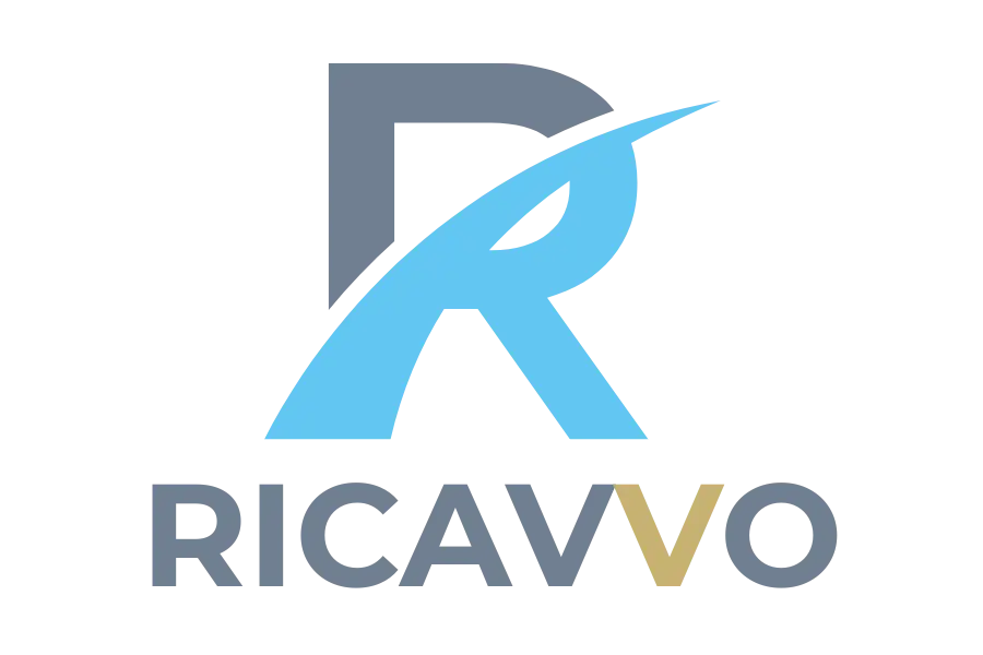 Ricavvo logo with V for Value