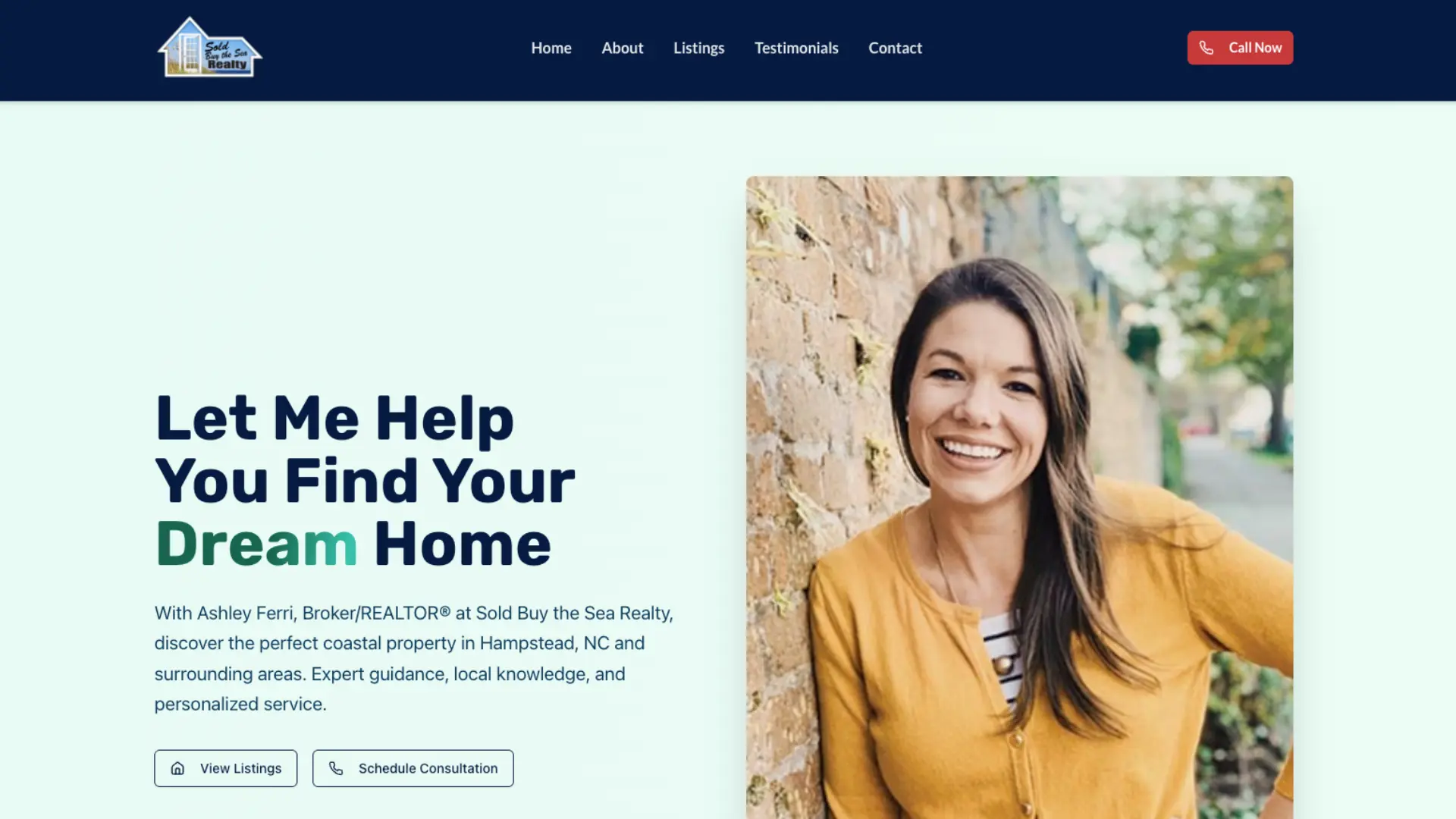 Ashley Ferri, Sold Buy the Sea Realty, real estate website, Hampstead NC