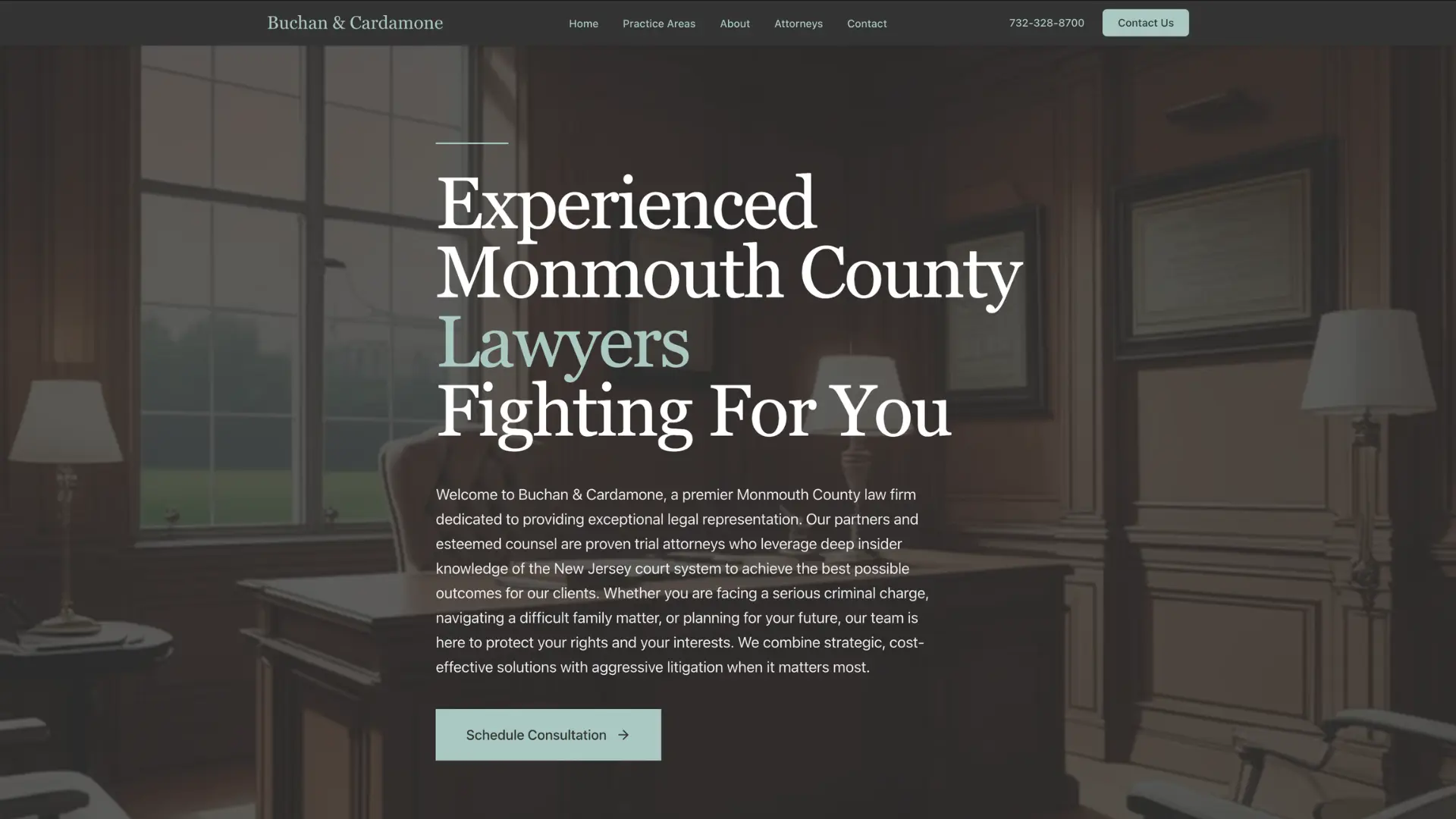 Law firm website, Monmouth County NJ