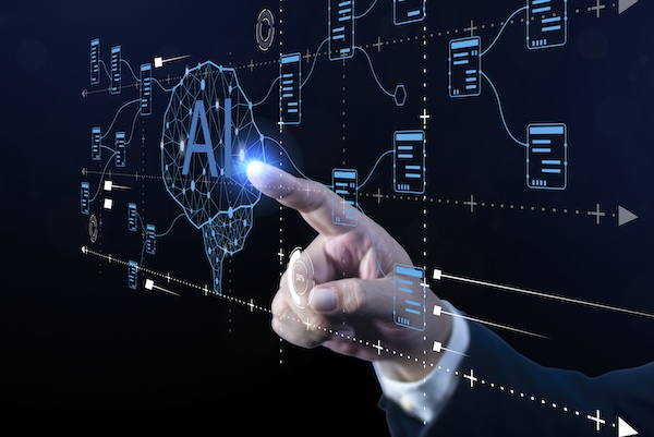 AI-powered digital transformation for sales and marketing teams showing revenue growth dashboard